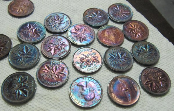 Toned-Canadian-Coins